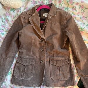 Vintage Charlotte Russe Brown Leather Jacket
